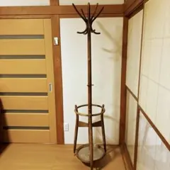 秋田木工製 木製コートハンガー ビンテージ家具 - メルカリ