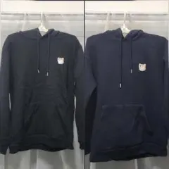 フーディー　パーカ　カップル　お揃い　オーバーサイズ　黒　ネイビー