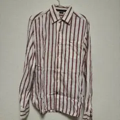 GANESH ストライプ ボタン　シャツ 長袖のサムネイル