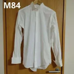 ホワイト 長袖 フォーマルシャツ M