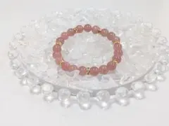 ローズクォーツ天然石ブレスレット♪【AAランク】