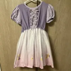 しまむら　リトシー　ラプンツェル　半袖ワンピース　ドレス　110cm