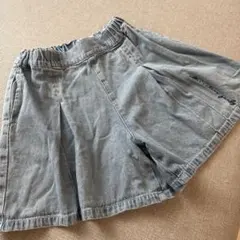 ALGY デニム プリーツスカート風パンツ