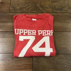 Champion チャンピオン ロンティー 7分丈 赤 レッド M 90年代