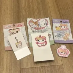 とっとこハム太郎　マフラーちゃん 3点セット　チャーム　ホルダー　キーホルダー