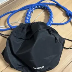 topologie 黒 ナイロン ショルダーバッグ　バスケット