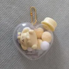 ポムポムプリン　ハート型キーホルダー