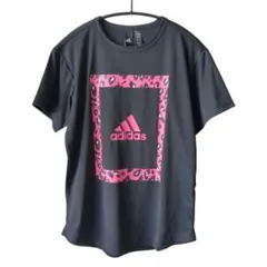 アディダス 半袖 Tシャツ レオパード ピンク XS 黒 M AEROREADY