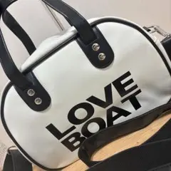 LOVE BOAT ショルダーバッグ ホワイト ブラックのサムネイル