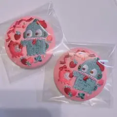【２点セット】♡刺繍缶バッジ ハンギョドン　サンリオキャラクターズ
