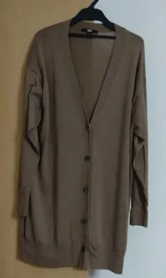 UNIQLO ブラウン ウール 　カーディガン M