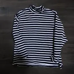 00s archive モックネック/ボーダー/カットソー　y2k グランジ
