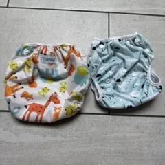 Teamoy 水遊びパンツ 2点セット 0-3歳 赤ちゃん用 ボタンでサイズ調整