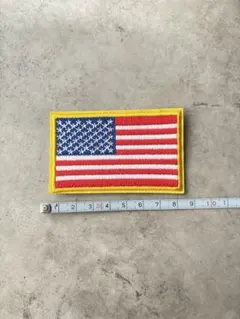 アイロンワッペン☆星条旗　アメリカン雑貨　ミリタリー　古着