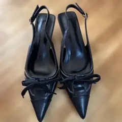 新品　スリングバックパンプス