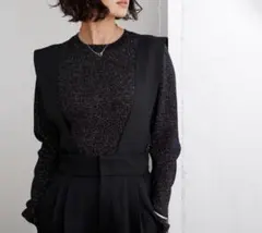 『さくら様専用』ユアーズ ur's フィンガーホール付クルーネックラメニット