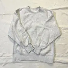 【GU】【M】グレー クルーネック トレーナー 裏起毛 秋冬ストリート 未使用