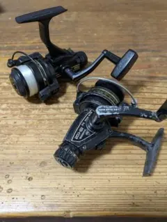 美品 動作良好/ Daiwa 大森製作所 大型オールドスピニングリール2点