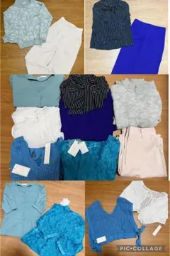 レディース服まとめ売り綺麗めフェミニン美人百花系8点　新品多数