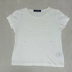 MSGRACYエムズグレイシー パール　コサージュ　花　Tシャツのサムネイル
