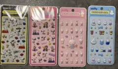 ぷくぷくシール　スヌーピー　ミッフィー　4点セット