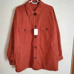 新品未使用タグ付き　ボタン付きジャケット　ビックシャツ