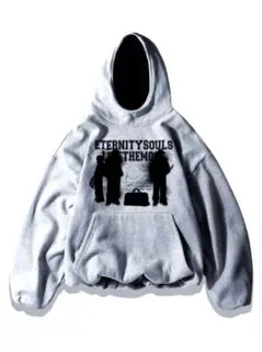 Like the most Gray hoodie メランジ生地 M