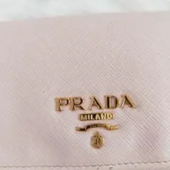 フ*ち様 激安 PRADA ピンク サフィアーノレザー 長財布