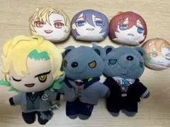 ヒプマイ フェイスぬいぐるみキーホルダー 麻天狼 寂雷 一二三 独歩