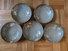 桜模様 陶器 5個セット