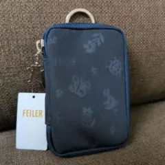 極美品 FEILER フェイラー ハイジ エンボス加工 パソコンケース ピンク