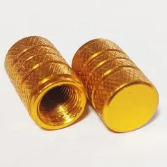 [715] タイヤ ホイール エアバルブ キャップ 金 2個のサムネイル