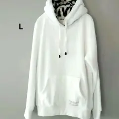 SUNBLAZE 白パーカーストライプフードLフリースマイクロファイバータオル地