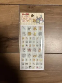 トムとジェリー　 DROP BLOCK SEAL タイルみたいなシール