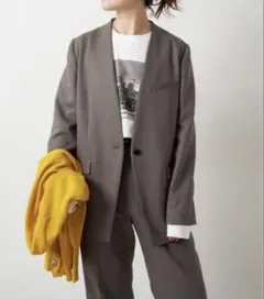 Spick&SpanダブルクロスVカラージャケットのサムネイル