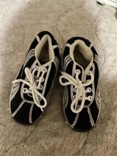 PUMA (プーマ) 子供用スニーカー ブラック/シルバー 約15cm