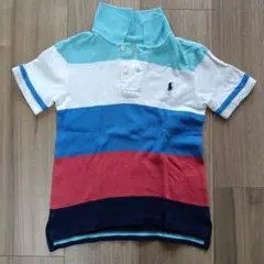 Ralph Lauren ストライプ ポロシャツ 110cm