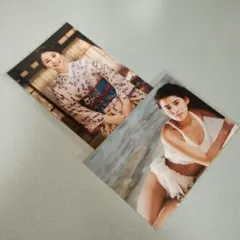石田ゆり子写真（2枚）セット
