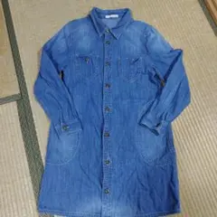 ESTACOT エスタコット デニム シャツ ワンピース 長袖 M〜L
