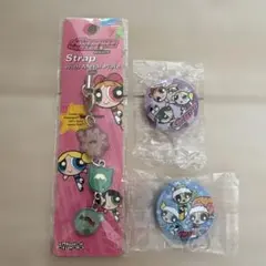 さ*ち様 【未開封】パワーパフガールズ ストラップと缶バッジ2個セット