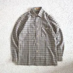 Vintage カジュアル ウールシャツ M チェック柄 アメカジ シティボーイのサムネイル