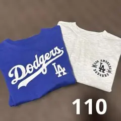 Dodgers Tシャツ 110サイズ 青 グレーのサムネイル