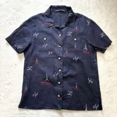 マドモアゼルノンノン　総柄刺繡　リボン付き　ショートスリーブシャツ　日本製 2026年最新】マドモワゼルノンノン 総柄シャツの人気アイテム - メルカリ