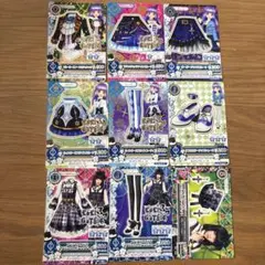 アイカツ　氷上スミレ　ロリゴシック　9枚セット（レア2枚入り）
