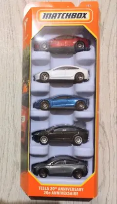 マッチボックス Tesla 20th Anniversary テスラ 5パックのサムネイル