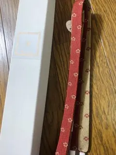 新品高島屋購入帯締め 絹100% 正絹 赤茶系ベージュ 着物小物 アンティーク