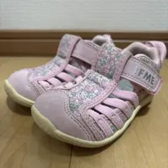 イフミー　サンダル　14センチ　ピンク　花柄