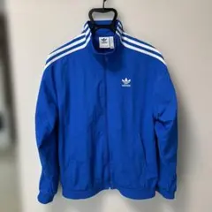 adidas トレフォイル ナイロンジャケット ブルー