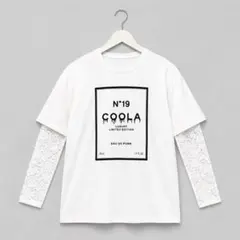 値下げ！N°19 COOLA 長袖Tシャツ レース袖ドッキング