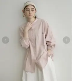 【専用ページのため購入不可】crisp / ワンポイントストライプシャツ